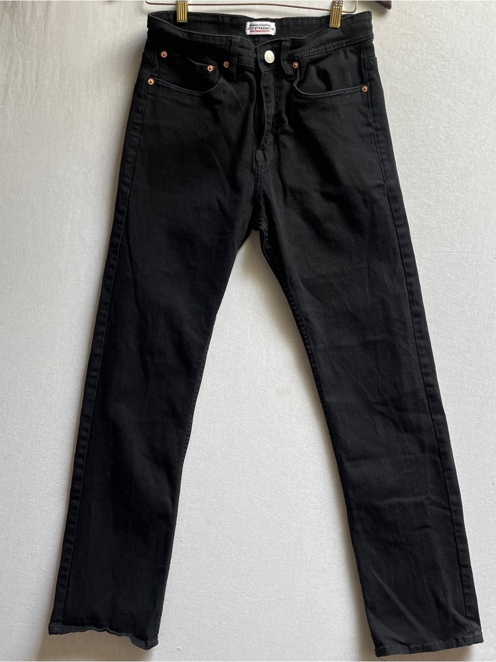 Levi's Men's 513 Slim Straight Leg Jeans Black 30